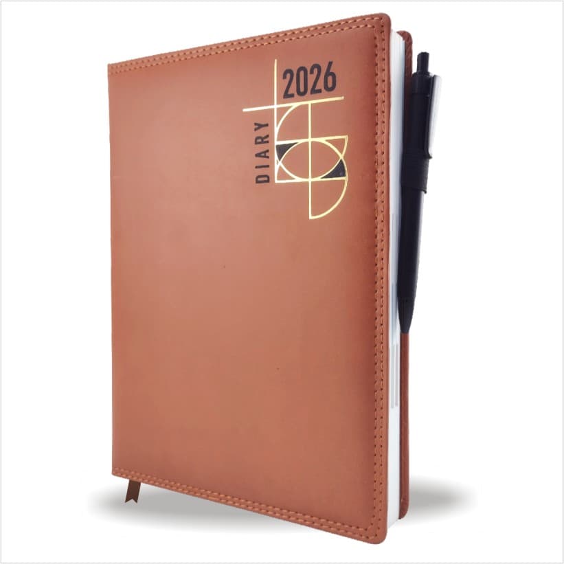 Viva Sunday Full Page Leather Diary 2026