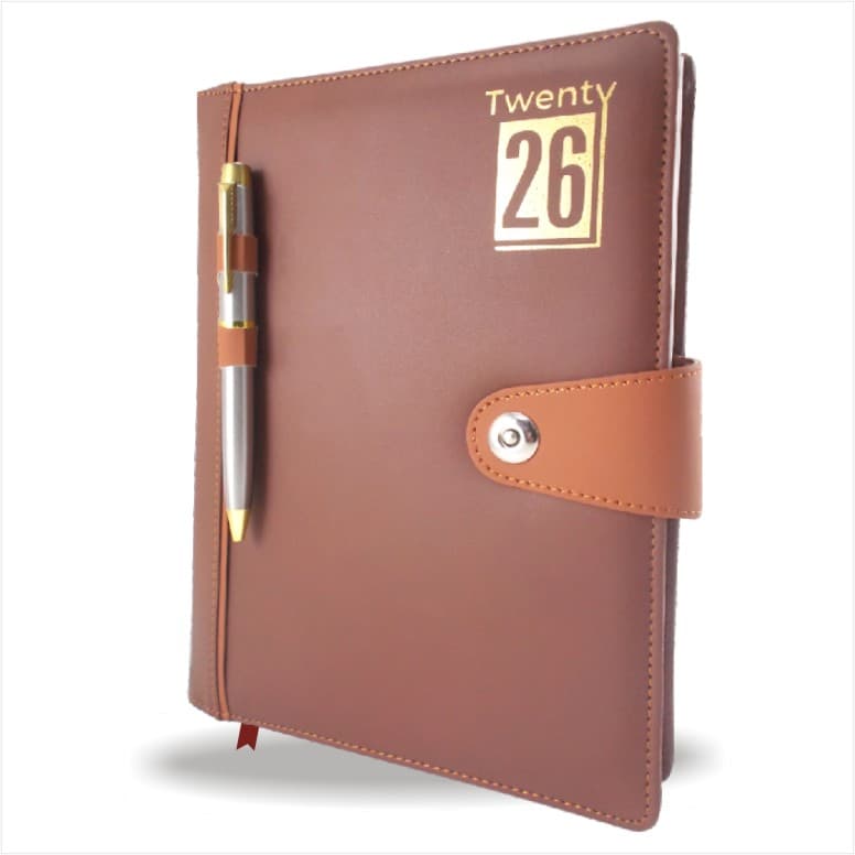 Paipin Brown Executive Leather Diary